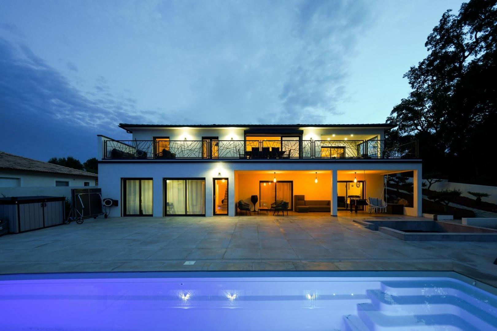 Tres Belle Villa A Ghisonaccia Avec Piscine Chauffee Exterior foto