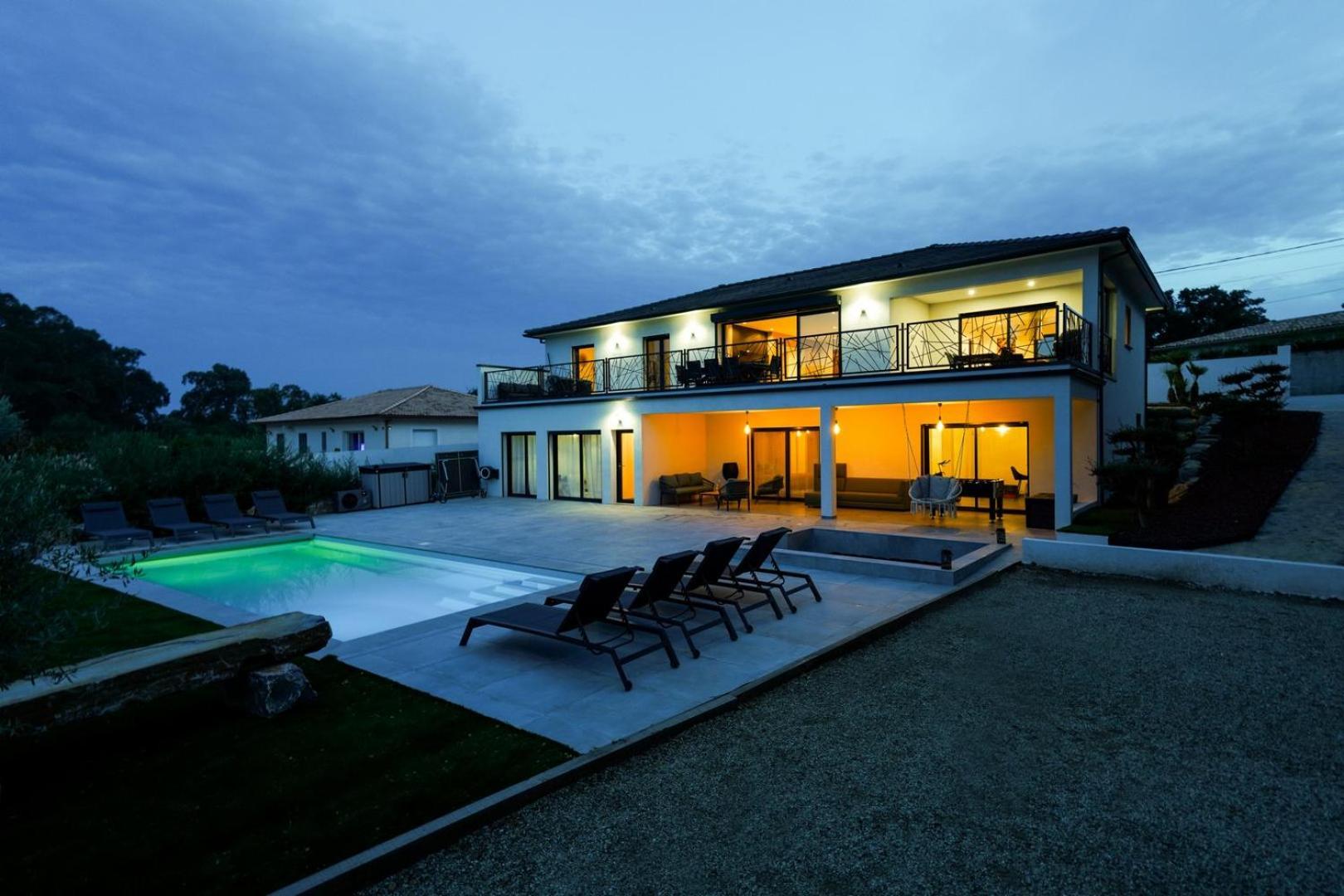 Tres Belle Villa A Ghisonaccia Avec Piscine Chauffee Exterior foto