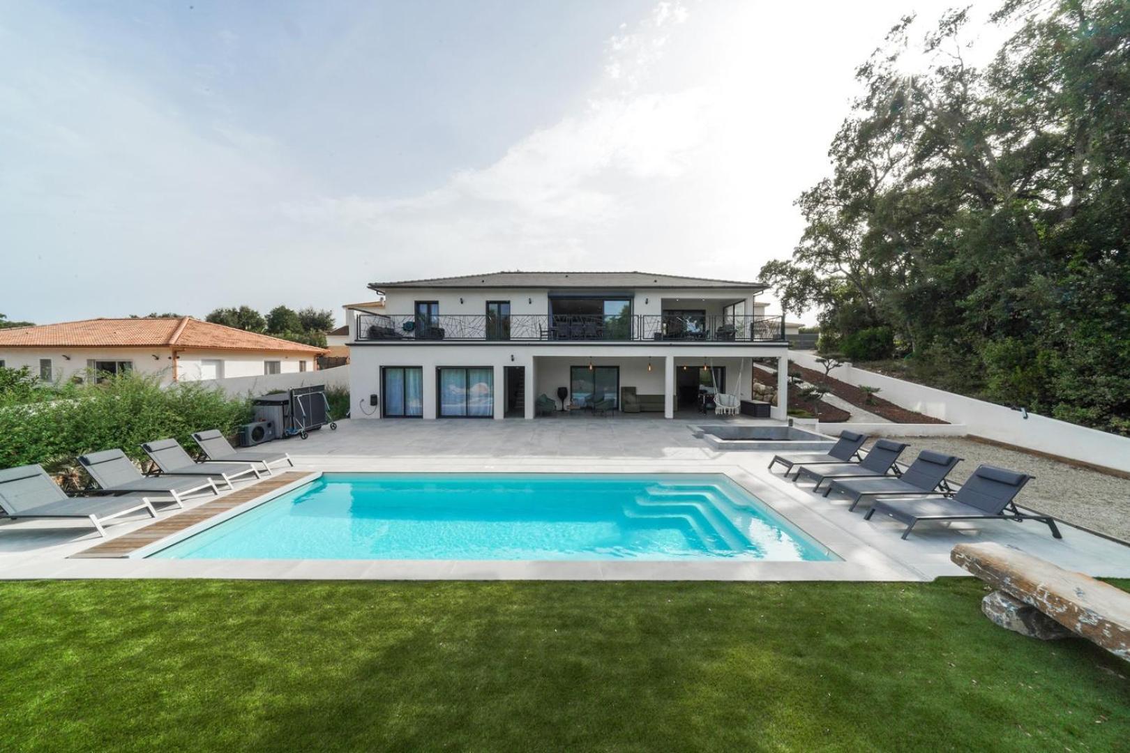 Tres Belle Villa A Ghisonaccia Avec Piscine Chauffee Exterior foto